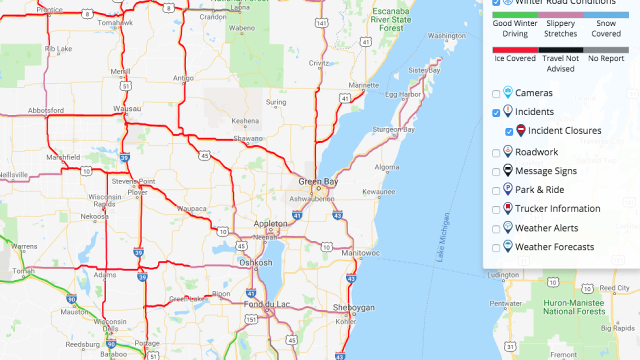 Wisconsin 511 Road Conditions Map - Large World Map Wisconsin 511 Road Conditions Map - Large World Map